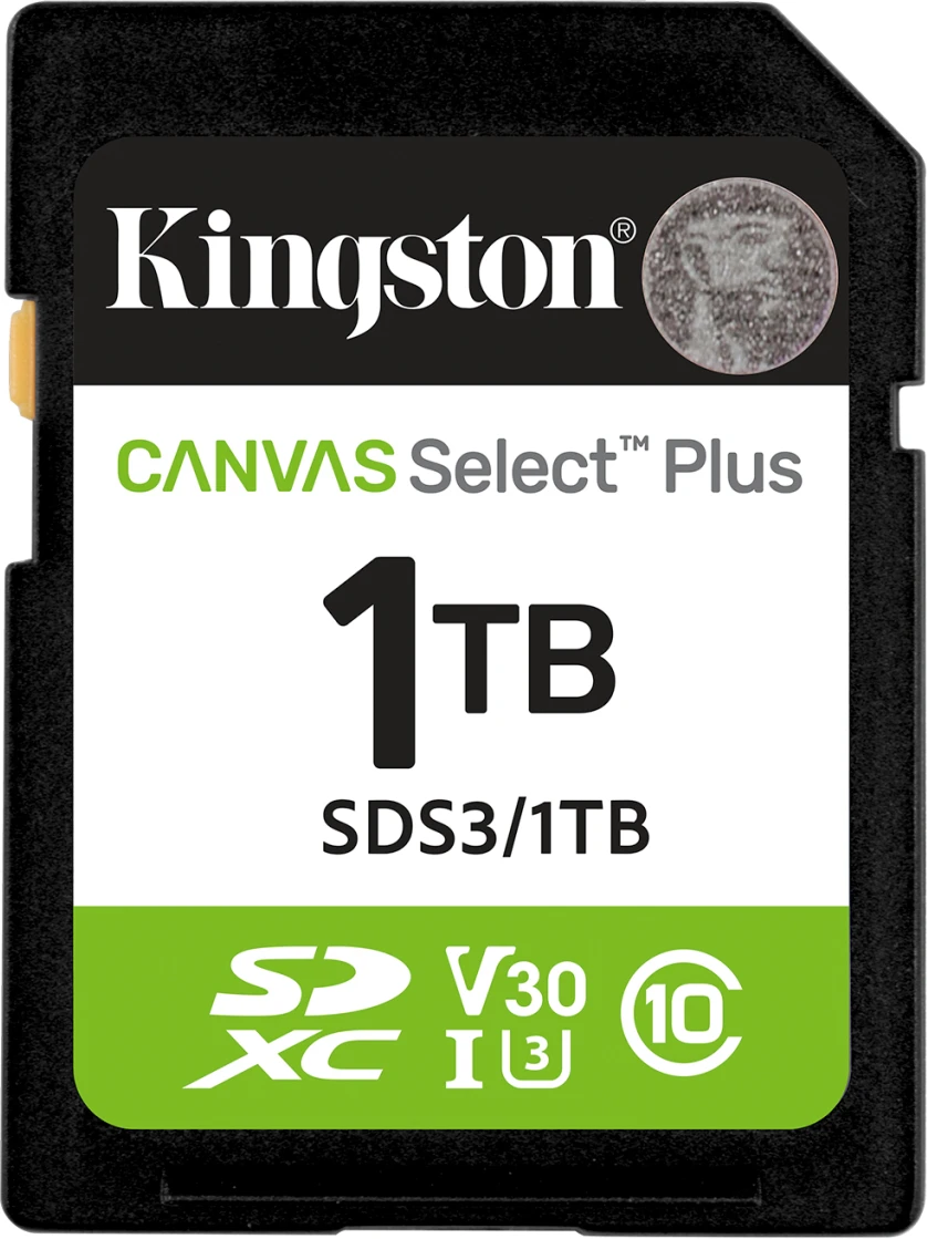 Imagen 0 de Memoria SDXC 1TB Kingston Canvas Select Plus Gen3 Clas10 UHS-I Lec 150MB/s