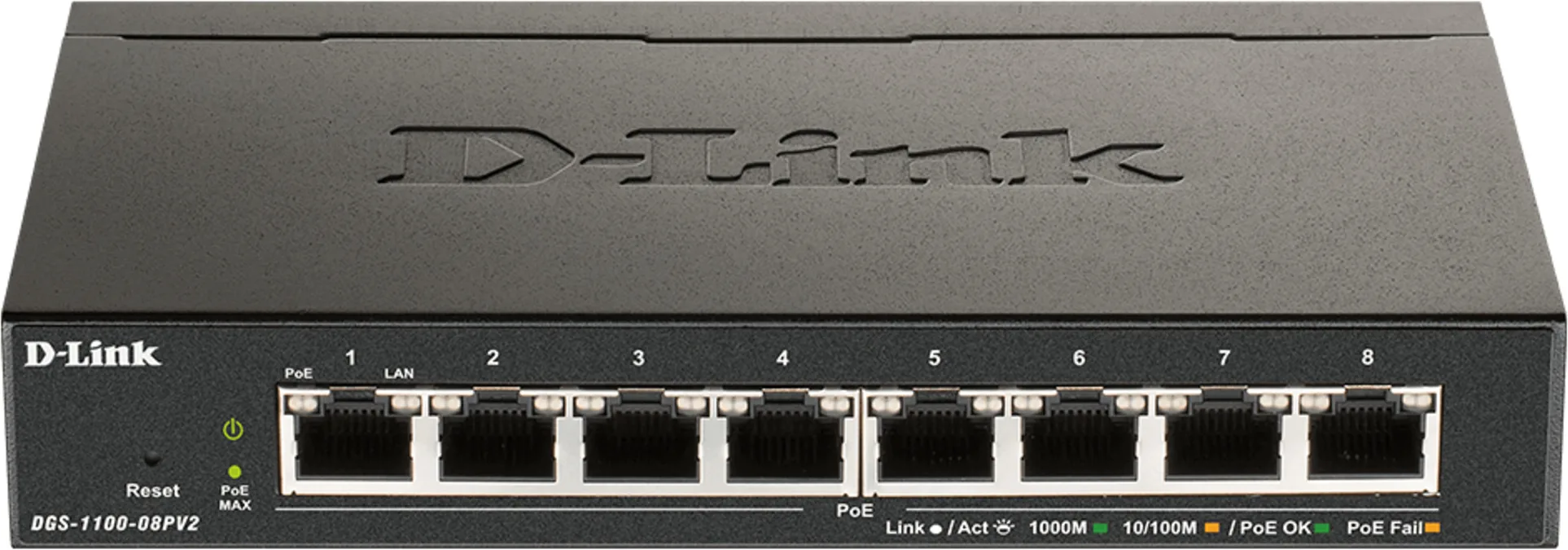 Imagen 0 de DGS-1100-08PV2 8-ports Gigabit PoE Support Easy Sm