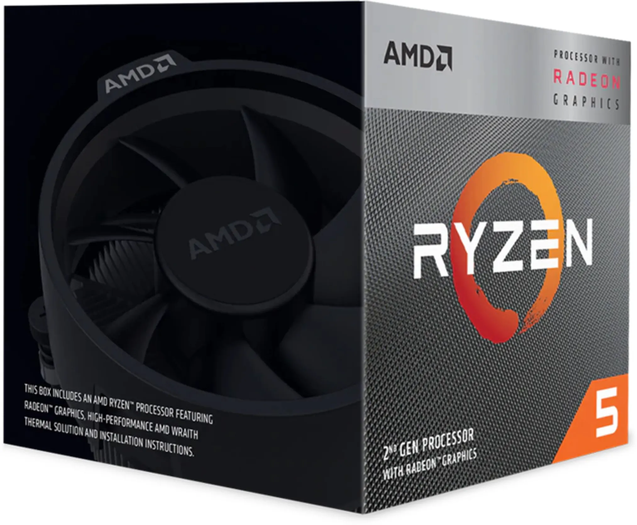 Imagen 0 de CPU AMD Ryzen 5 3400G 3.7-4.2GHz L3 4MB, 4 Núcleos, Soket AM4 c/Graf/Cooler