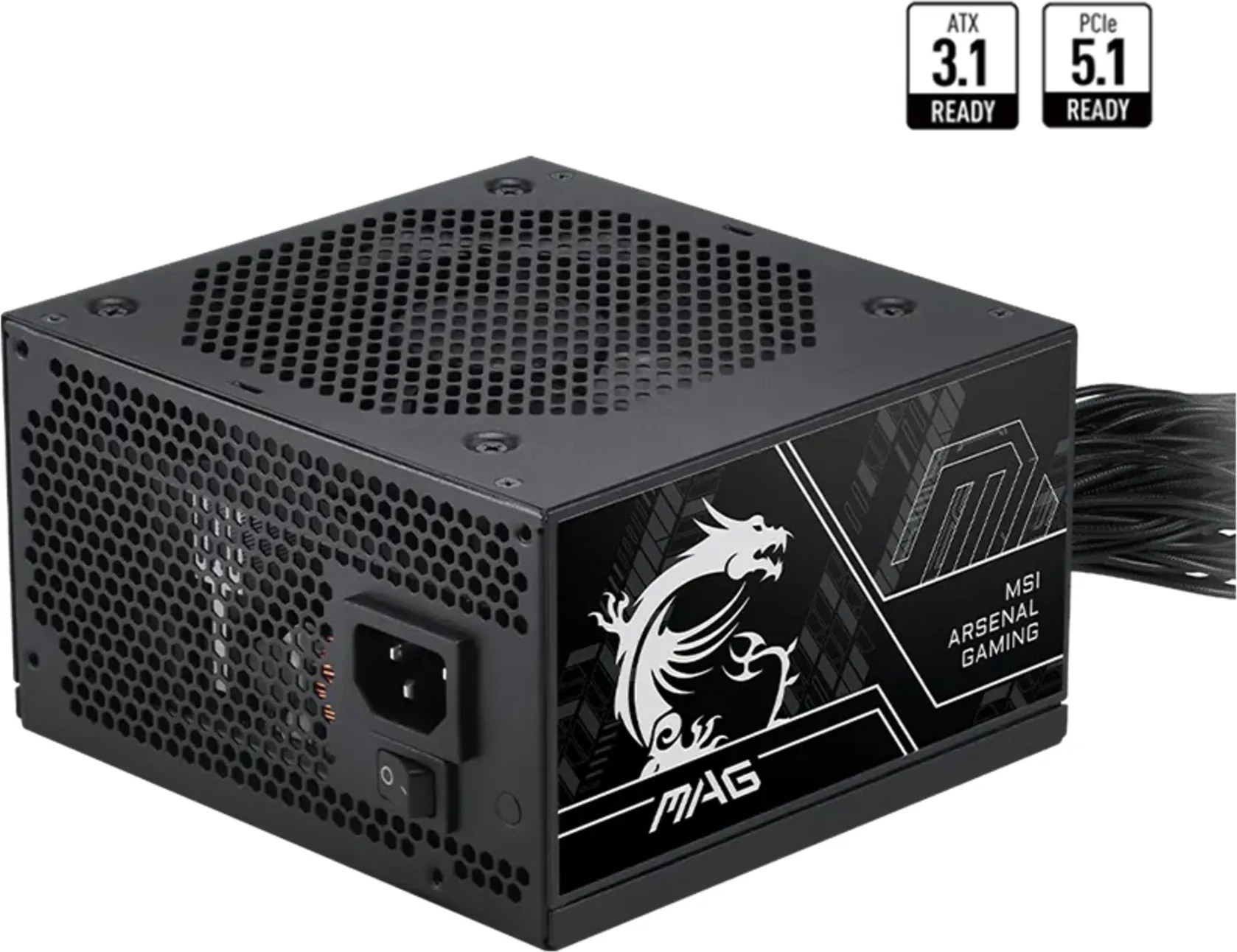 Imagen 0 de Fuente de Poder MAG A750BN PCIE5 III 750W 80Plus Bronze No Modul Active PFC ATX