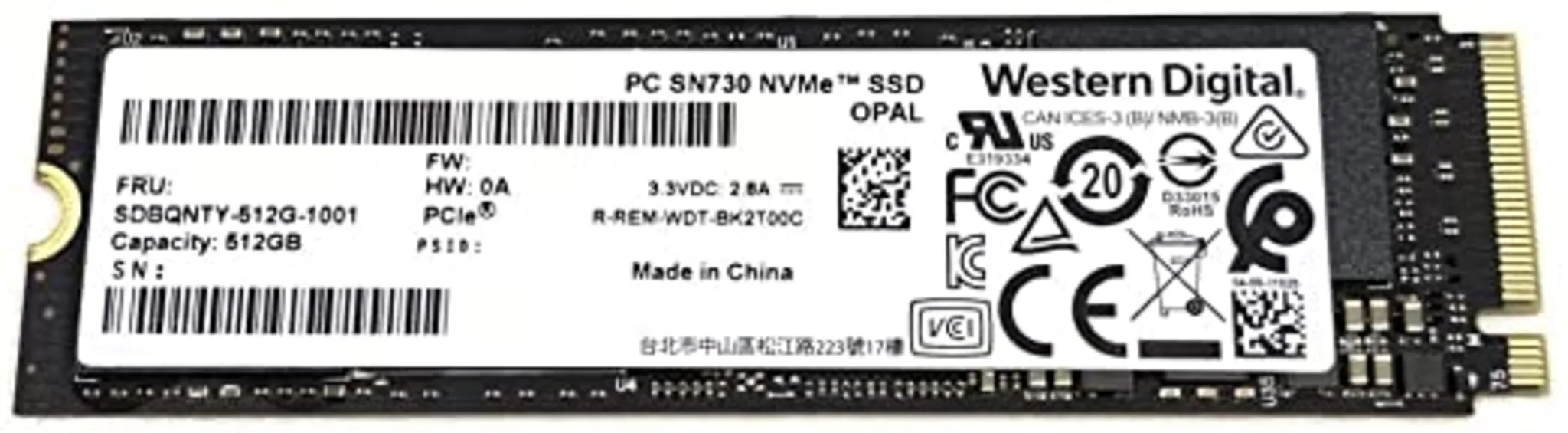 tecnomas.cl | [SDBQNTY-512G-1001] Unidad SSD Western Digital SN730