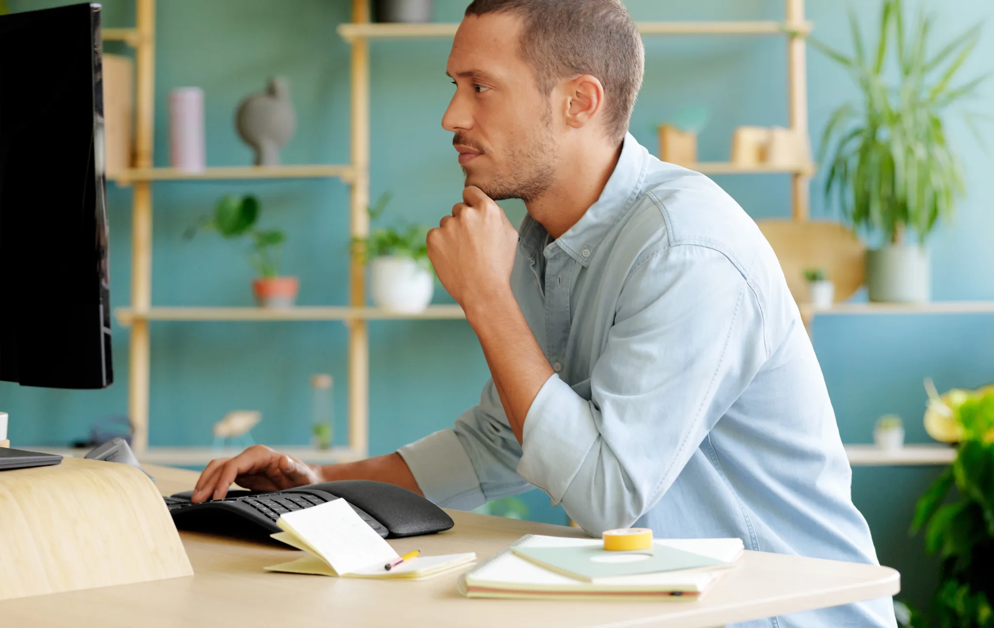 Imagen 6 de Teclado Inalámbrico Ergonómico Logitech Ergo K860 RF+Bluetooth Español Negro