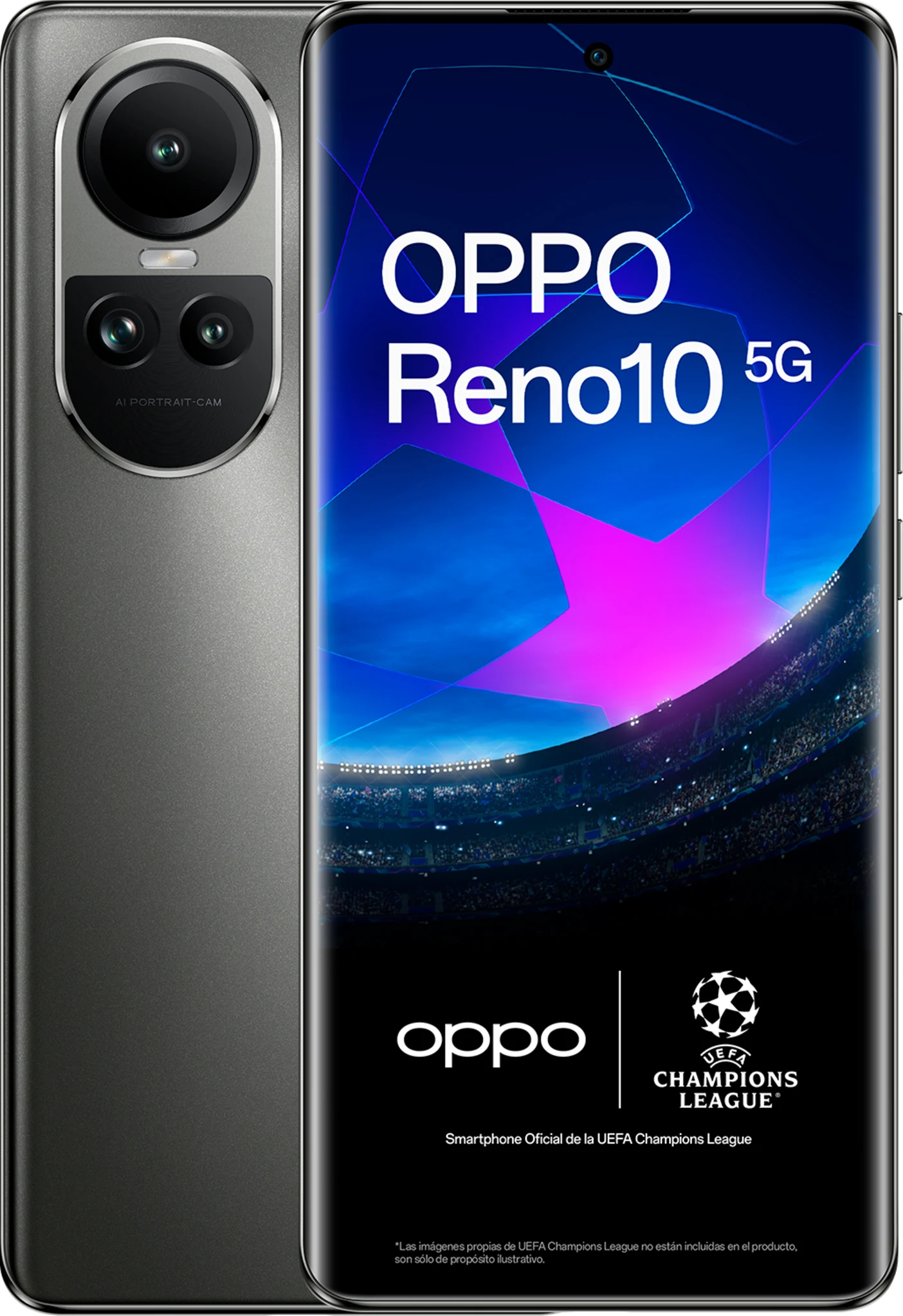 Imagen 0 de OPPO Reno 10 - Smartphone - 5G - Android - silver gey
