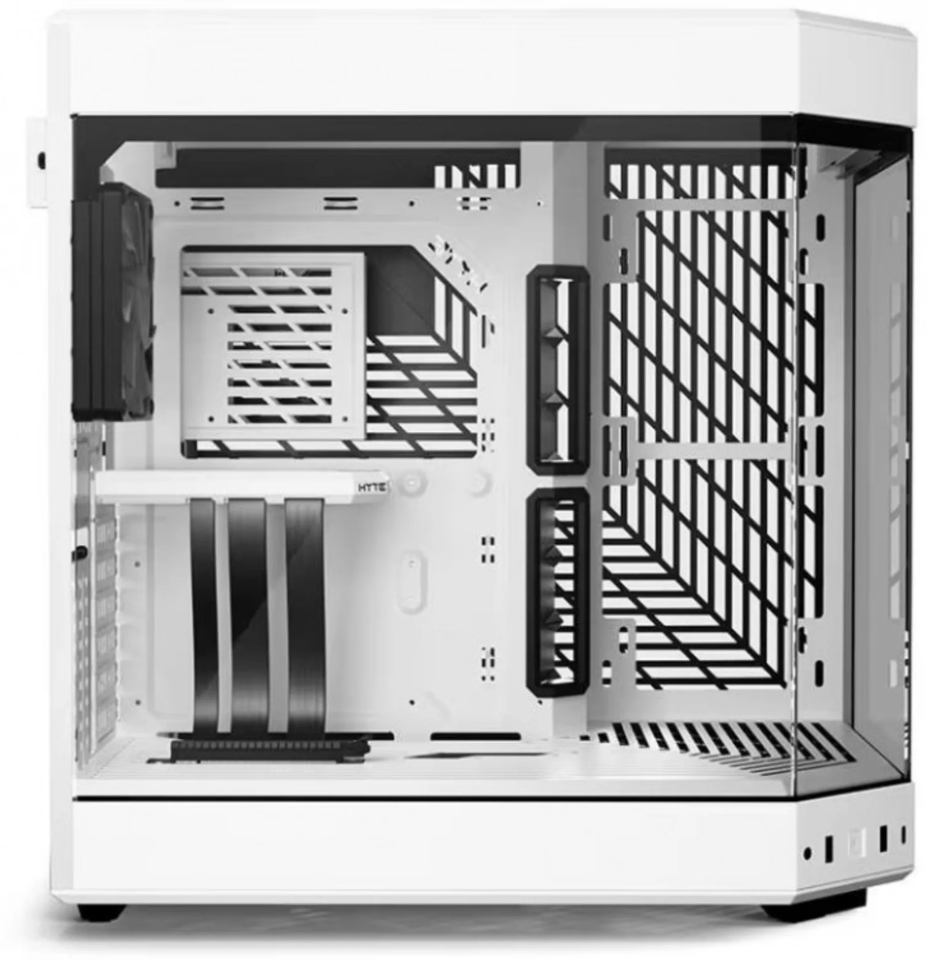 Imagen 1 de HYTE Y60 WHITE / WHITE (Open Box) ATX CASE 3X 120mm Fan Riser Cable PCIe 4.0 Included Aesthetic CS-HYTE-Y60-R1-WW