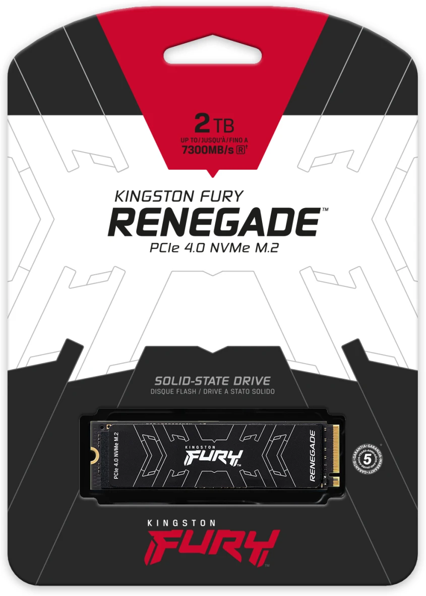 Imagen 4 de Unidad SSD Kingston FURY Renegade 2TB M.2 22*80 NVMe Lec7300MB/s Esc7000MB/s