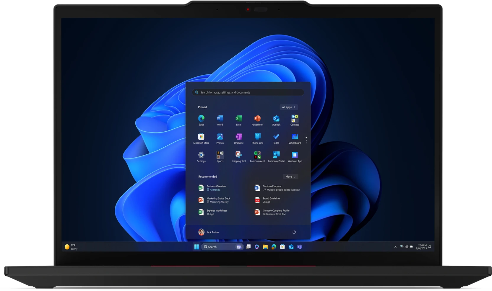 Imagen 1 de Notebook Lenovo Thinkpad T14 Gen6 Ultra 5 225U RAM 16GB SSD512GB 14" W11P