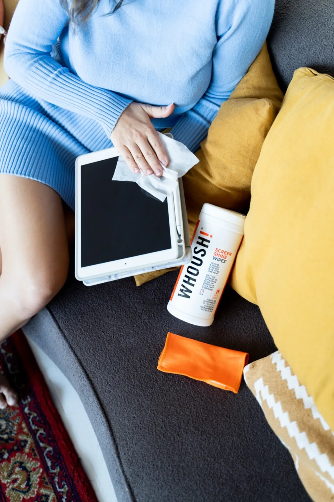 Imagen 7 de Toallitas de Limpieza para Pantallas Whoosh Screen Shine 1FG70WPENFR 70 unidades