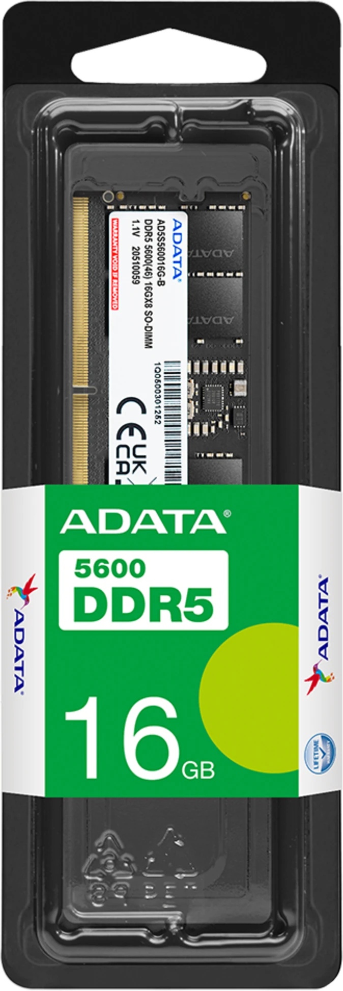 Imagen 2 de Memoria RAM 16GB DDR5 5600MHz SO-DIMM CL46 Non-ECC 1.1v Adata