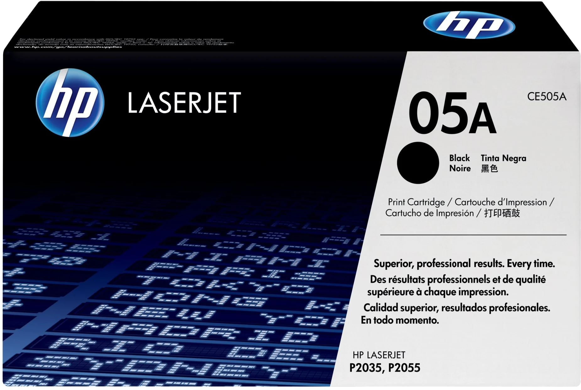 Imagen 0 de Toner HP Laserjet Black 05A Negro  Aprox 2300 pag. p/ Laserjet 2035/2055