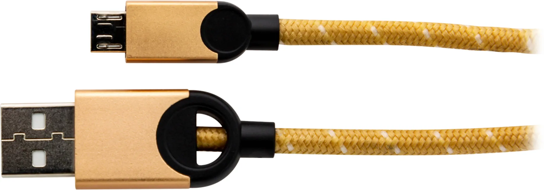 Imagen 0 de DLC2618G CABLE MICRO USB 1.2 MTS TRENZADO GOLD
