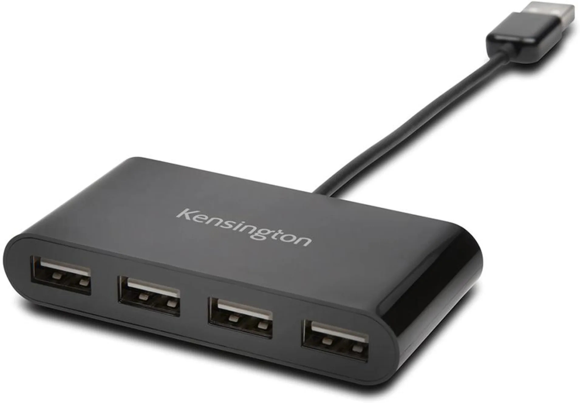 Imagen 0 de Mini Hub Kensington 4 Puertos USB 2.0 Compacto y Liviano Color Negro