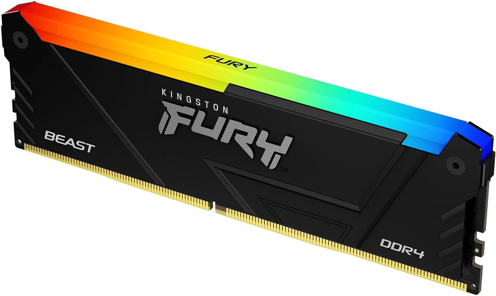 Imagen 1 de Memoria RAM 16GB DDR4 3200MHz DIMM CL16 Non-ECC 1.35v 288p Kingston FuryBeastRGB