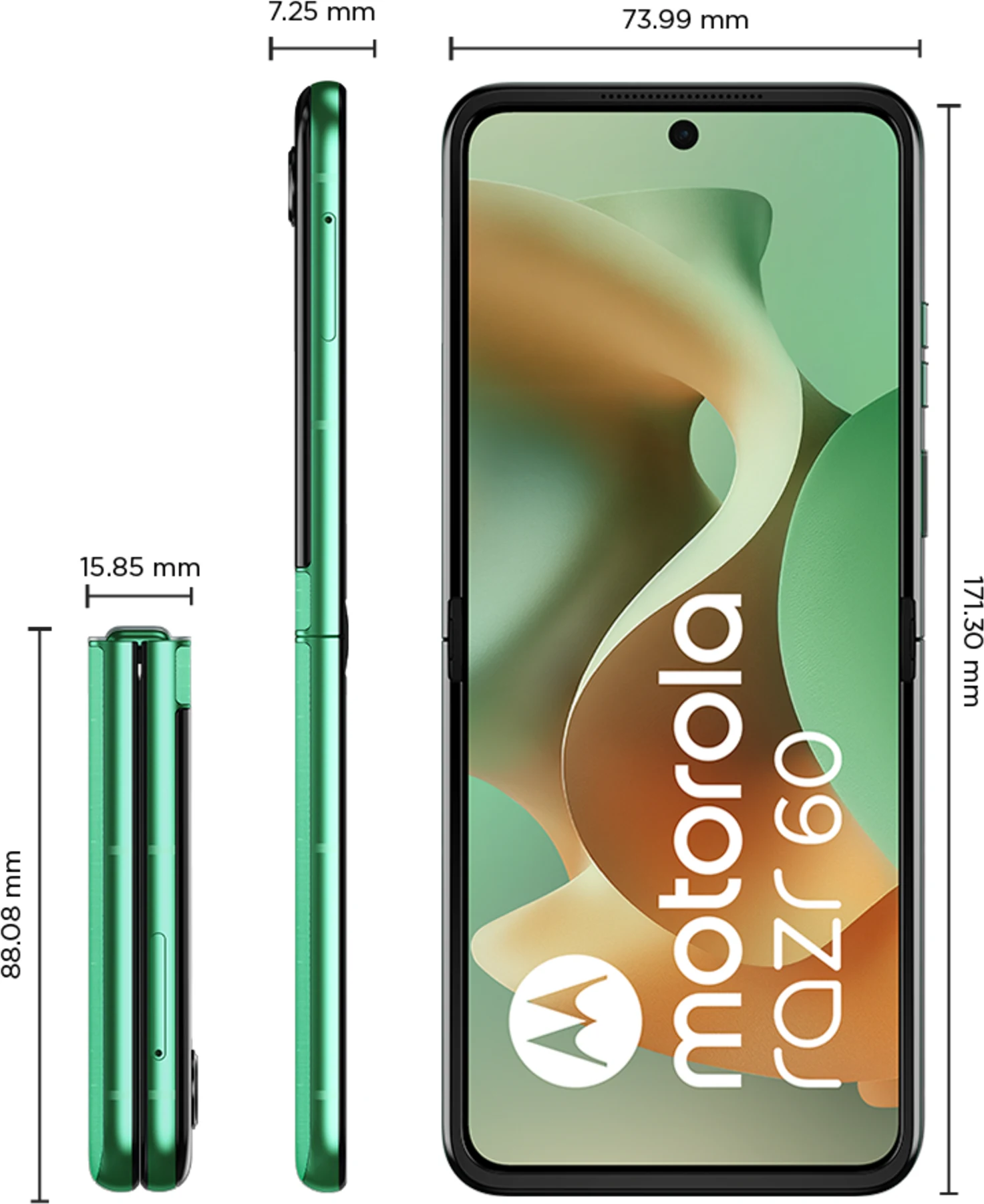Imagen 6 de Celular Motorola Razr 60 Memoria 512GB RAM 12GB 50MP 6.9' Verde
