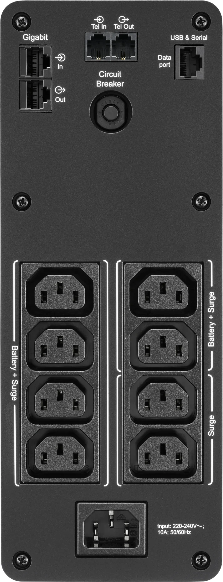 Imagen 2 de UPS APC Back-UPS Pro BR1600SI APC 1600VA, 8 Salidas AVR Interfaz LCD Salida 960W