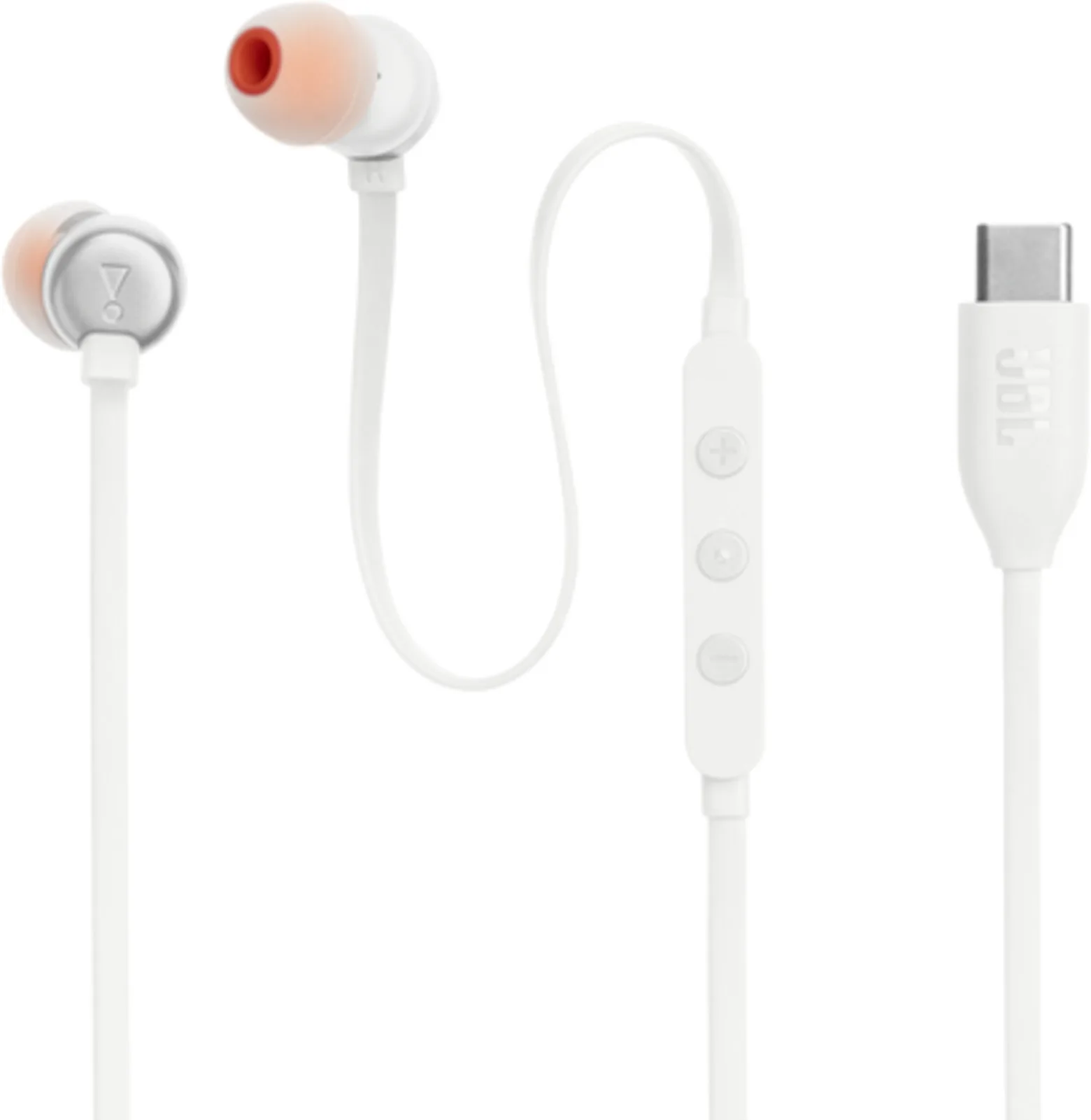Imagen 5 de Audífonos Alámbricos InEar JBL Tune 310C, USB-C, Pure Bass, Control EQ, Blancos