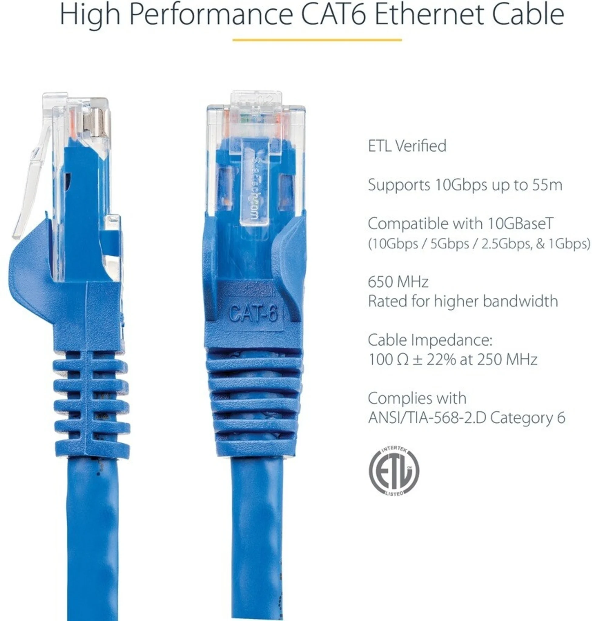 Imagen 6 de Cable de Red StarTech Cat6 3m color Azul