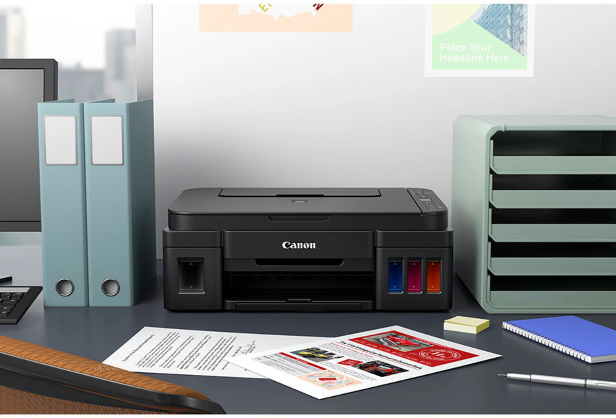 Imagen 1 de Impresora Multifunción Canon PIXMA G3110 Tanque de Tinta Color WiFi LAN USB2.0