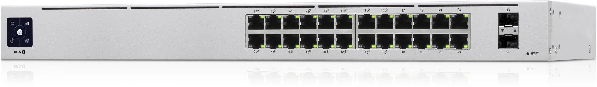 Imagen 2 de Switch Ubiquiti UniFi USW-24-POE Switch L2 PoE 24xGigE 16XPOE 2XSFP 
