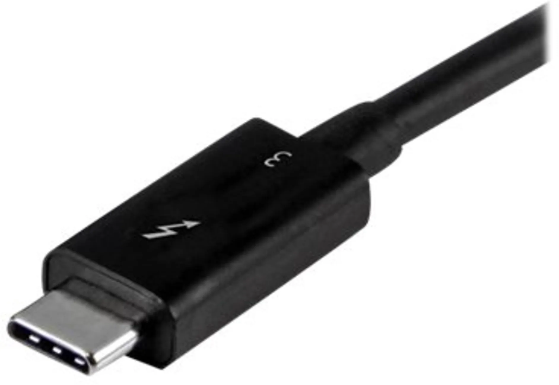 Imagen 0 de Cable Thunderbolt 3 USB-C M/M 40Gbps 0.5mts Color Negro - StarTech