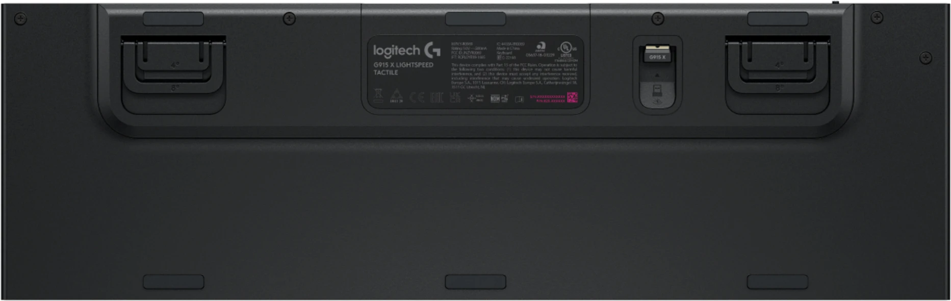Imagen 4 de Teclado Gamer Inalámbrico Logitech G915 X LightSpeed RGB Inglés USB RF Bt Black