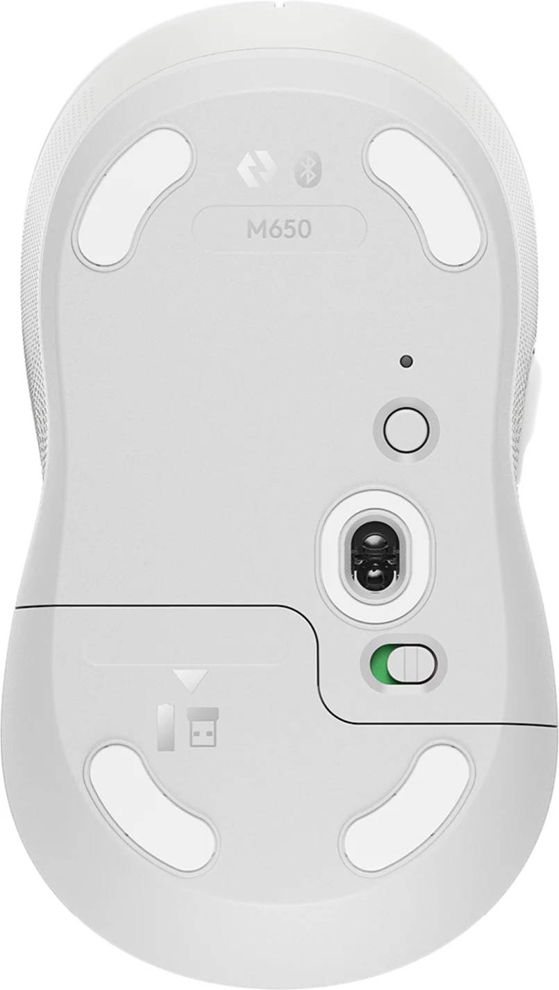 Imagen 1 de Mouse Inalámbrico Logitech Signature M650 Óptico 2000DPI 5 Btns Recep USB Blanco