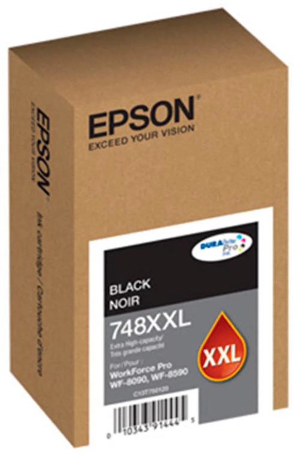 Imagen 0 de Cartridge Epson 748XXL Negro Extra alta para WF 6090/6590, 10.000 Páginas