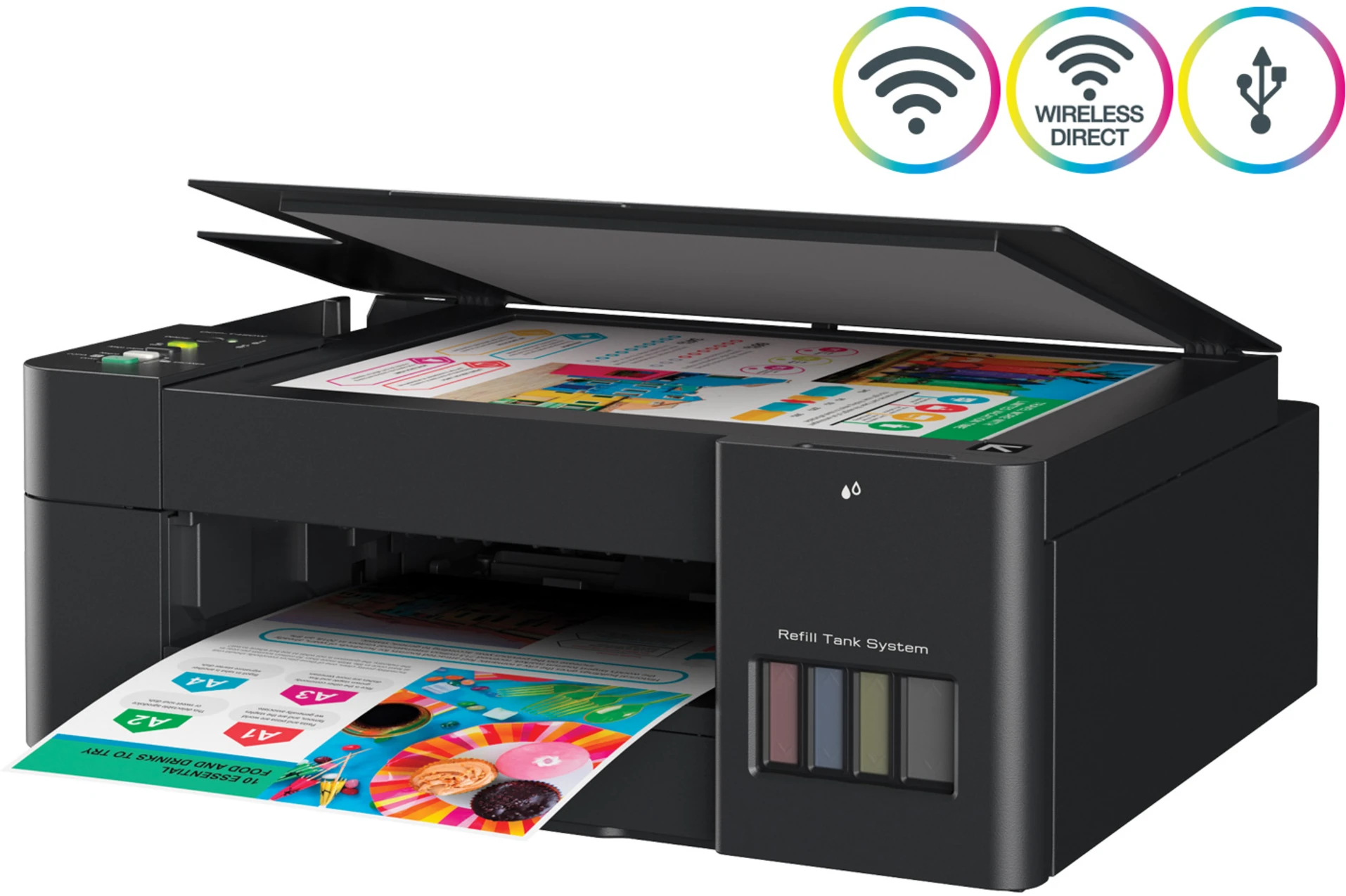 Imagen 9 de Impresora Multifunción Brother DCP-T420W Tank Inyección tinta color WiFi USB 2.0