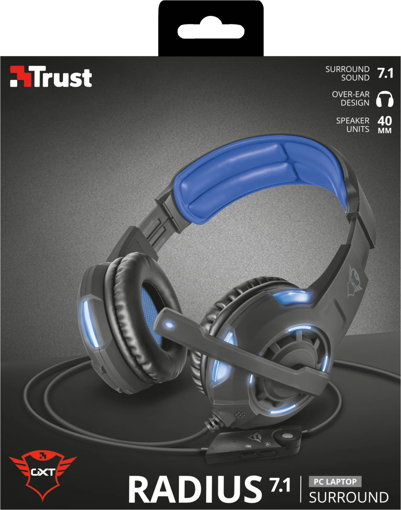 Imagen 8 de Audífonos Gamer Alámbricos Trust GXT 350 Radius 7 1 Surround Headset