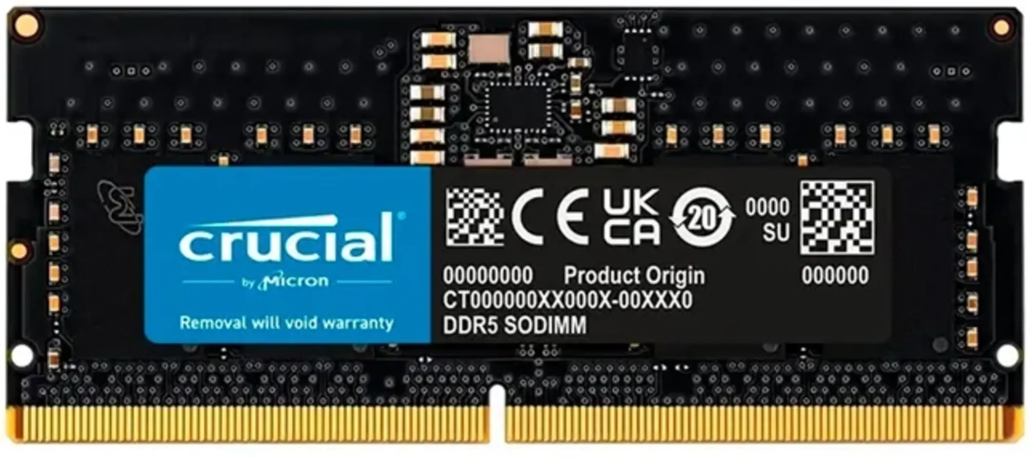 Imagen 0 de Memoria RAM 16GB DDR5 4800MHz SO-DIMM CL40 Non-ECC 1.2v 262p - Crucial