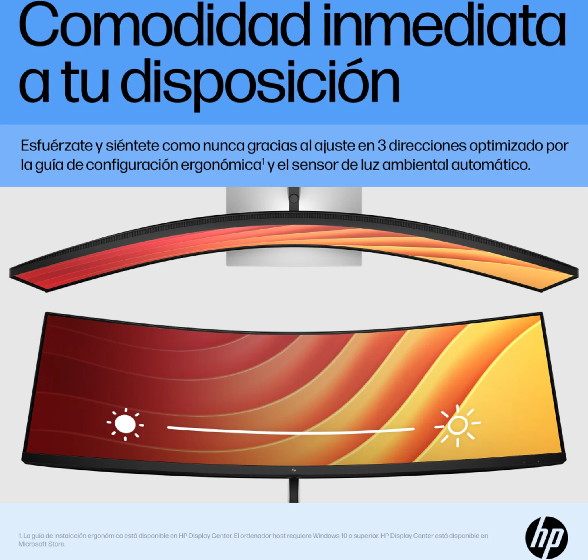 Imagen 13 de Monitor Curvo HP E45C G5 45" VA DQHD 5120*1440 DP HDMI USB-C LAN 3 ms GtG