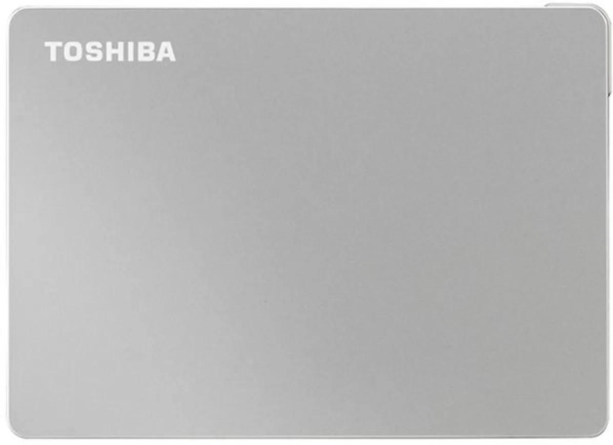 Imagen 1 de Disco Duro Externo Toshiba Canvio Flex 4TB PLATA Cable USB-C a Ent micro-B Plata
