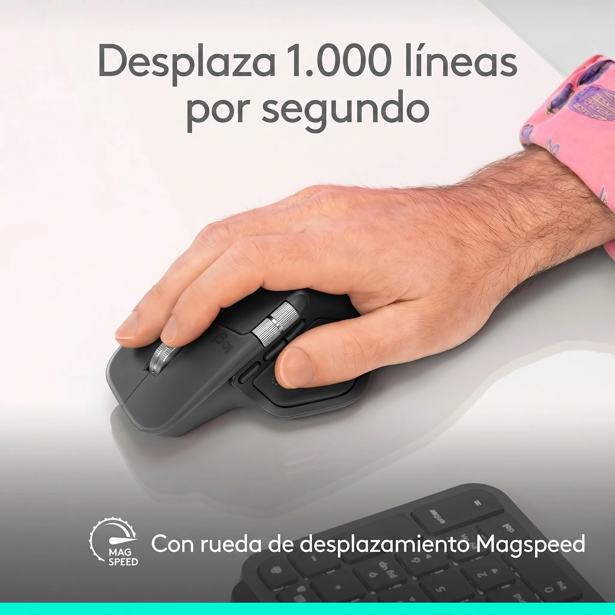 Imagen 11 de Mouse Inalámbrico Logitech MX Master 4 Inalámbrico 8000DPI 8 Botones BT Graphito