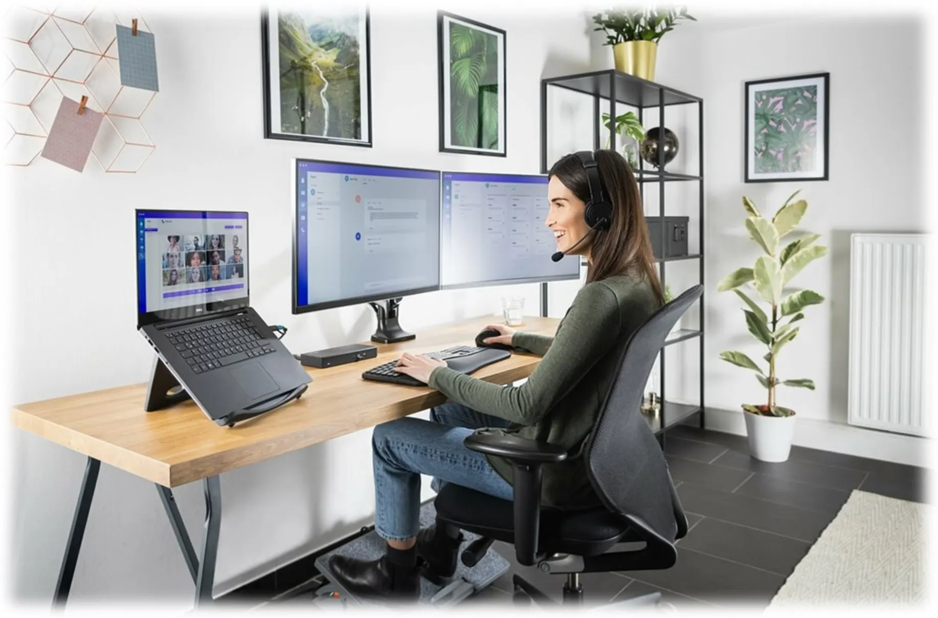 Imagen 6 de Kit Teclado Mouse Inalámbrico Ergonómico Kensington Pro Fit Ergo Bluetooth Negro