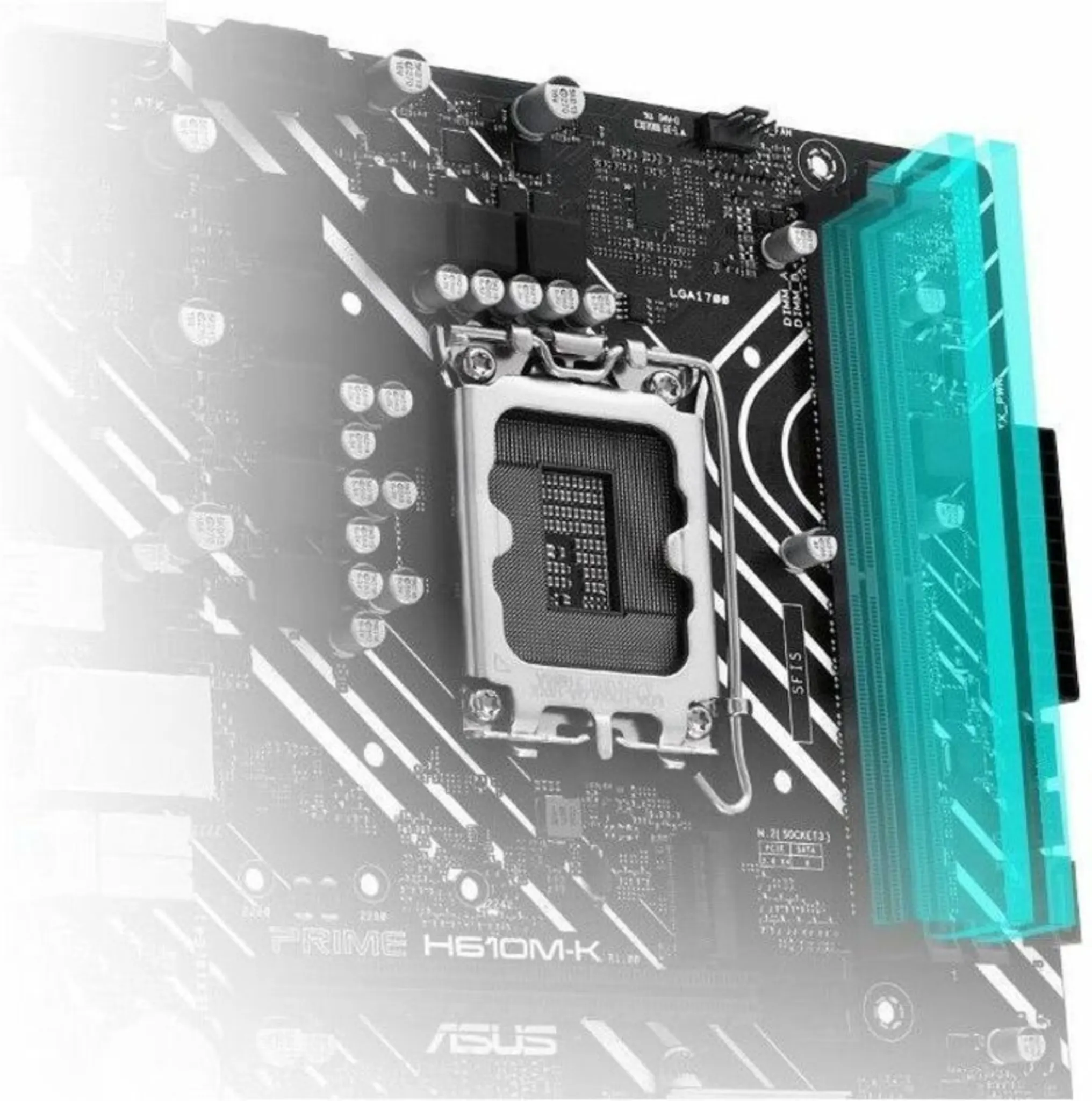 Imagen 5 de Tarjeta Madre Asus PRIME H610M-K LGA1700 13°G 2*DDR5 M.2 HDMI VGA PS/2 USB3.2