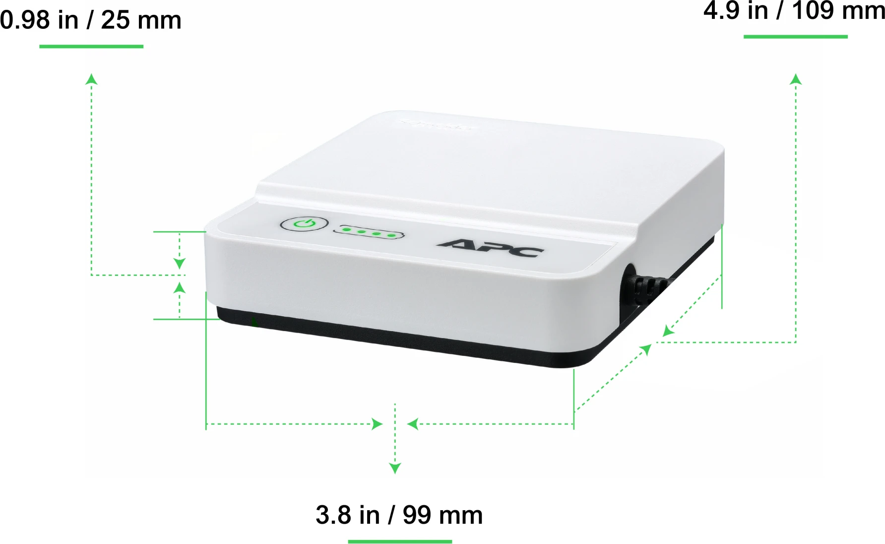Imagen 7 de Mini UPS APC Connect 12Vdc 36W Iones de litio