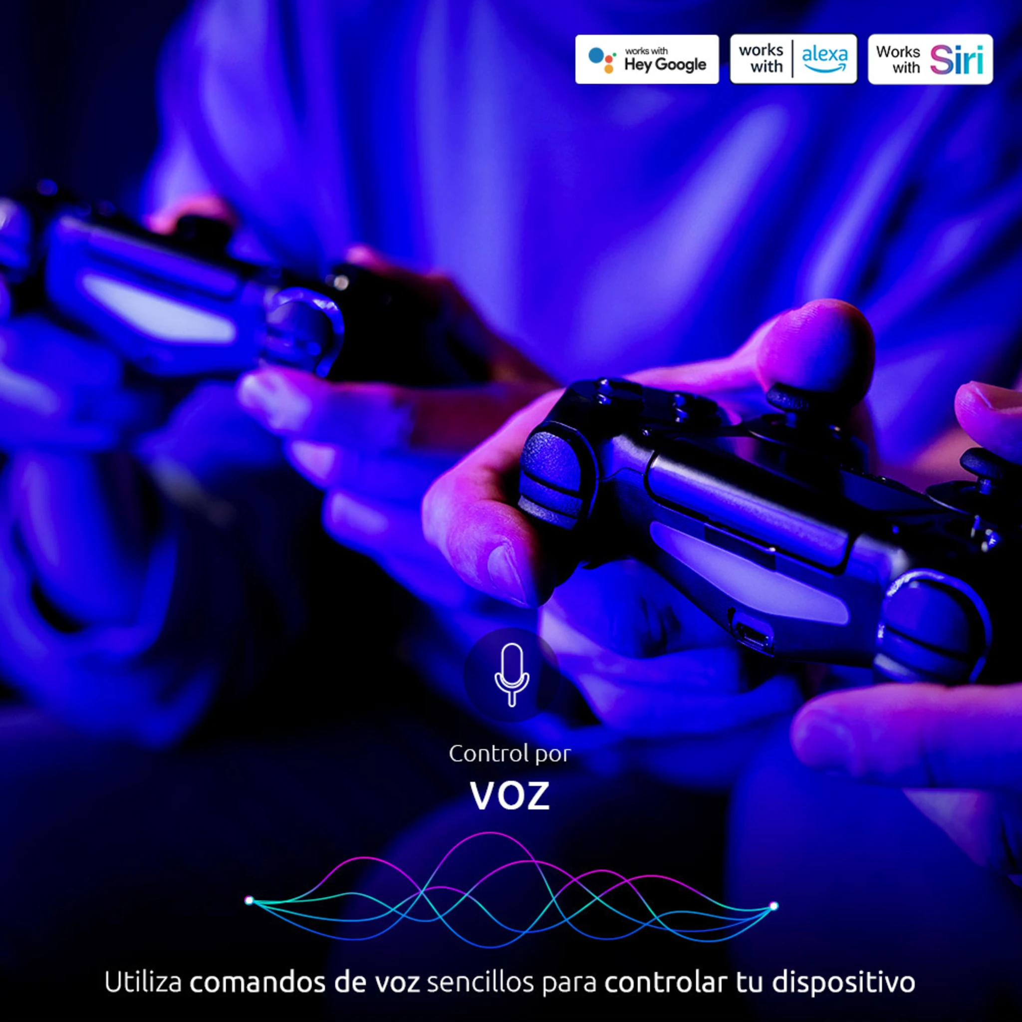 Imagen 4 de Pack 3 Ampolletas Smart Nexxt NHB-C120, WiFi RGB 220V A19 Smart Home