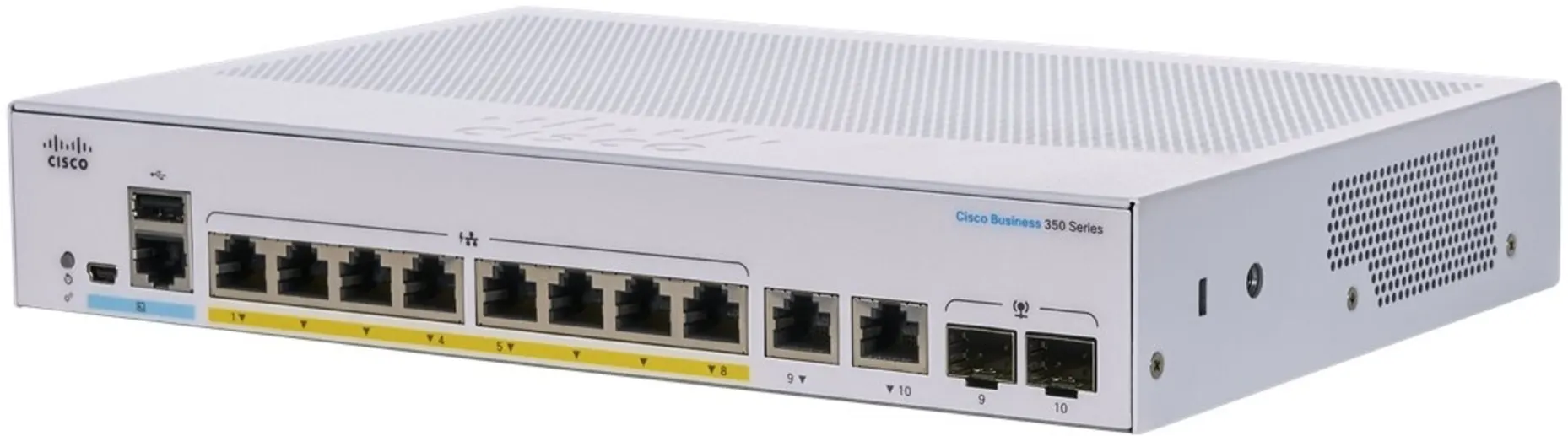 Imagen 3 de Switch Cisco CBS350 Managed 8-port GE PoE Ext PS 2x1G Combo