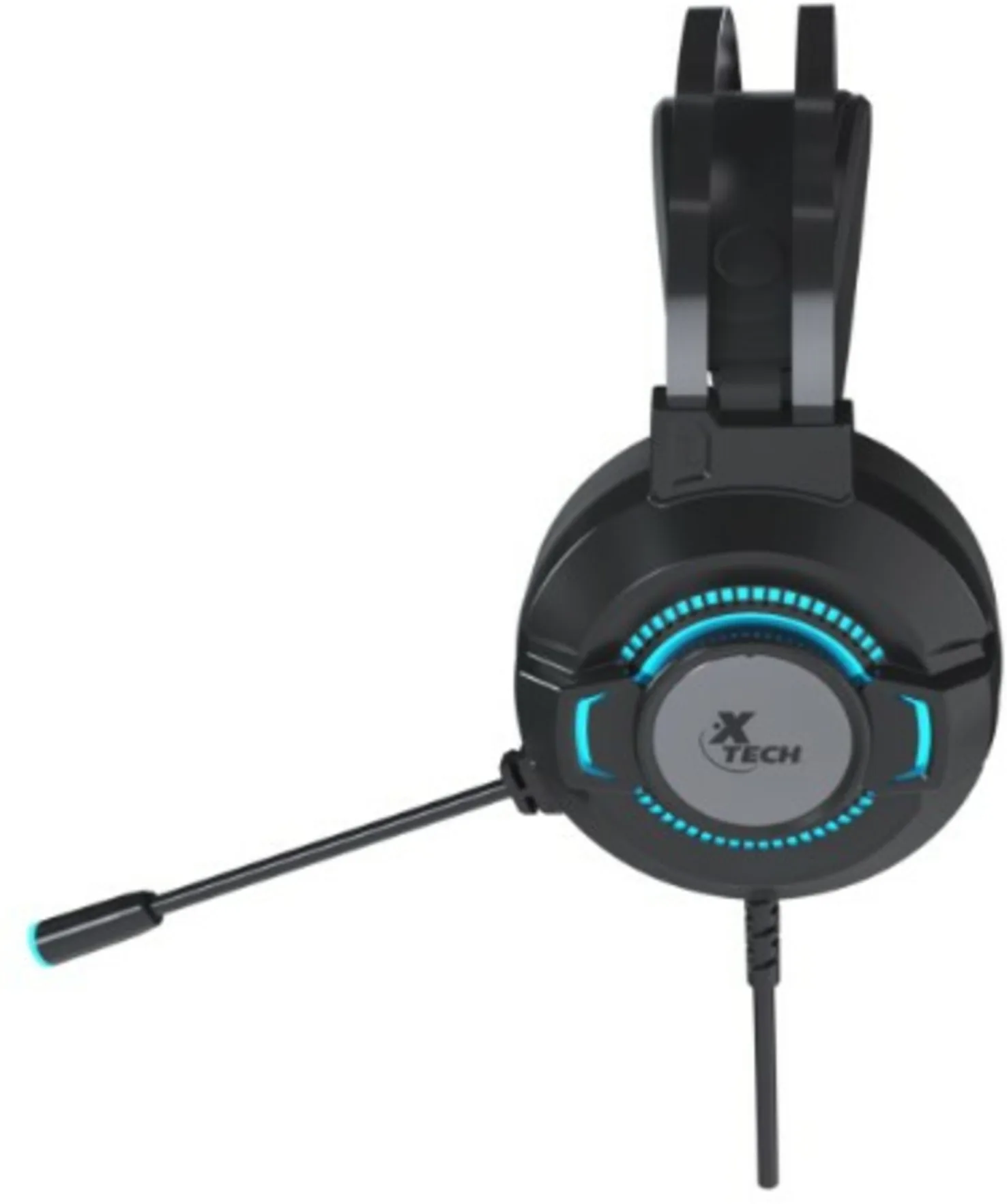 Imagen 2 de Audífonos Gamer Alámbricos Xtech XTH-565, LED c/Mic PC/Consolas Jack/USB Negro