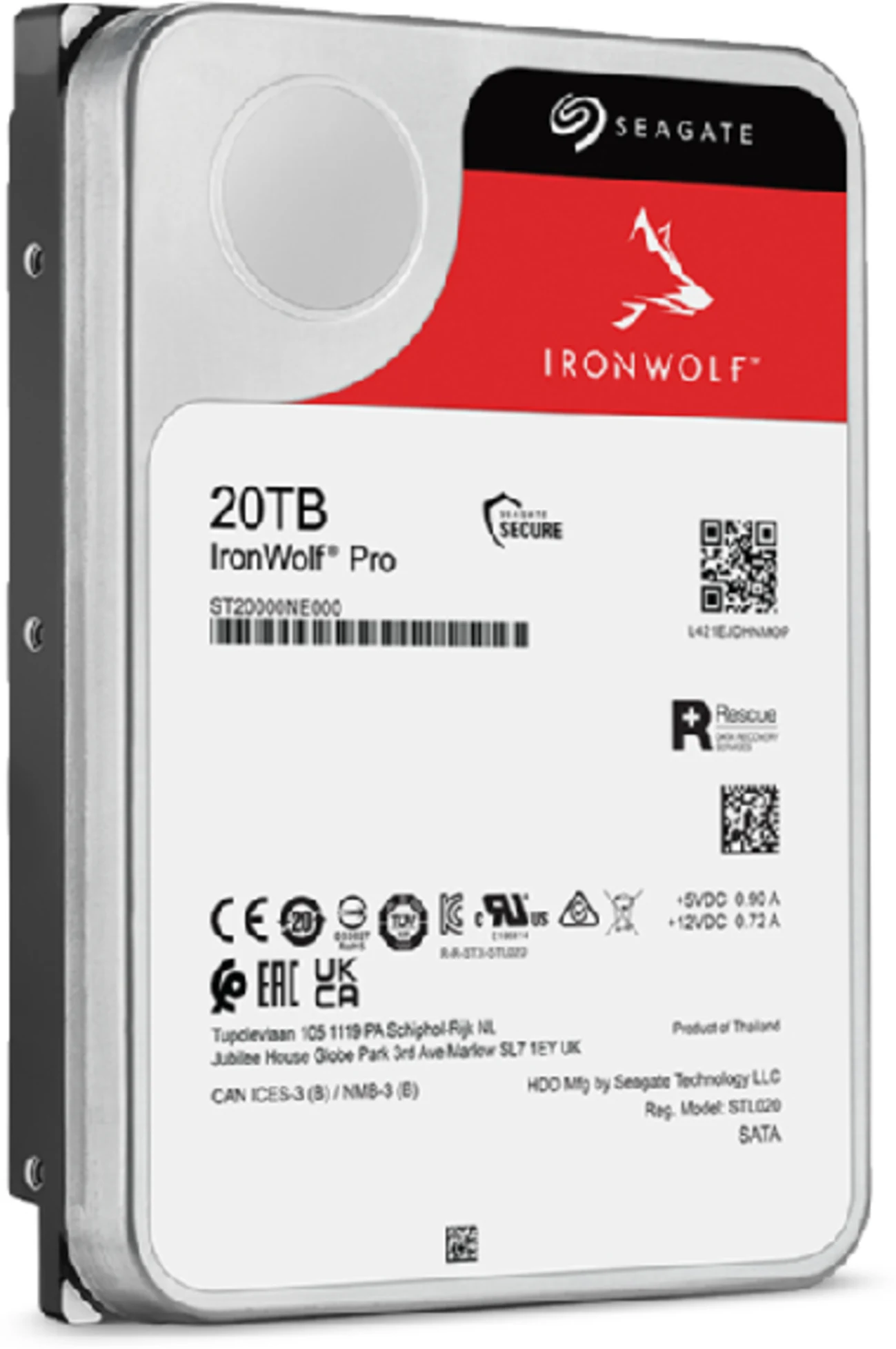 Imagen 5 de Disco Duro Seagate IronWolf Pro 20TB 3.5" 7200RPM SATAIII 6Gb/s 256MB p/NAS