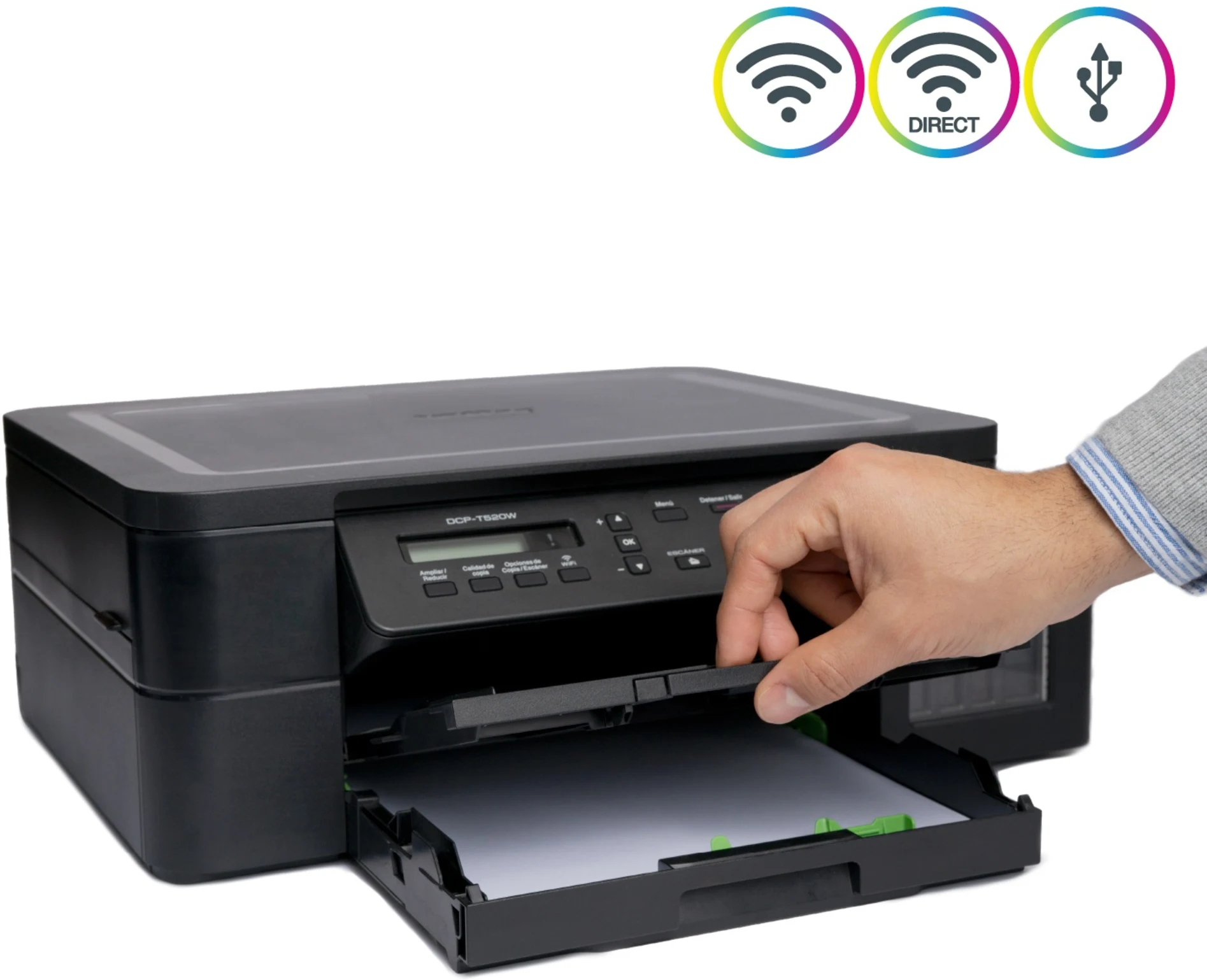 Imagen 8 de Impresora Multifunción Brother DCP-T520W Tanque Tinta Color WiFi USB MFP 30ppm
