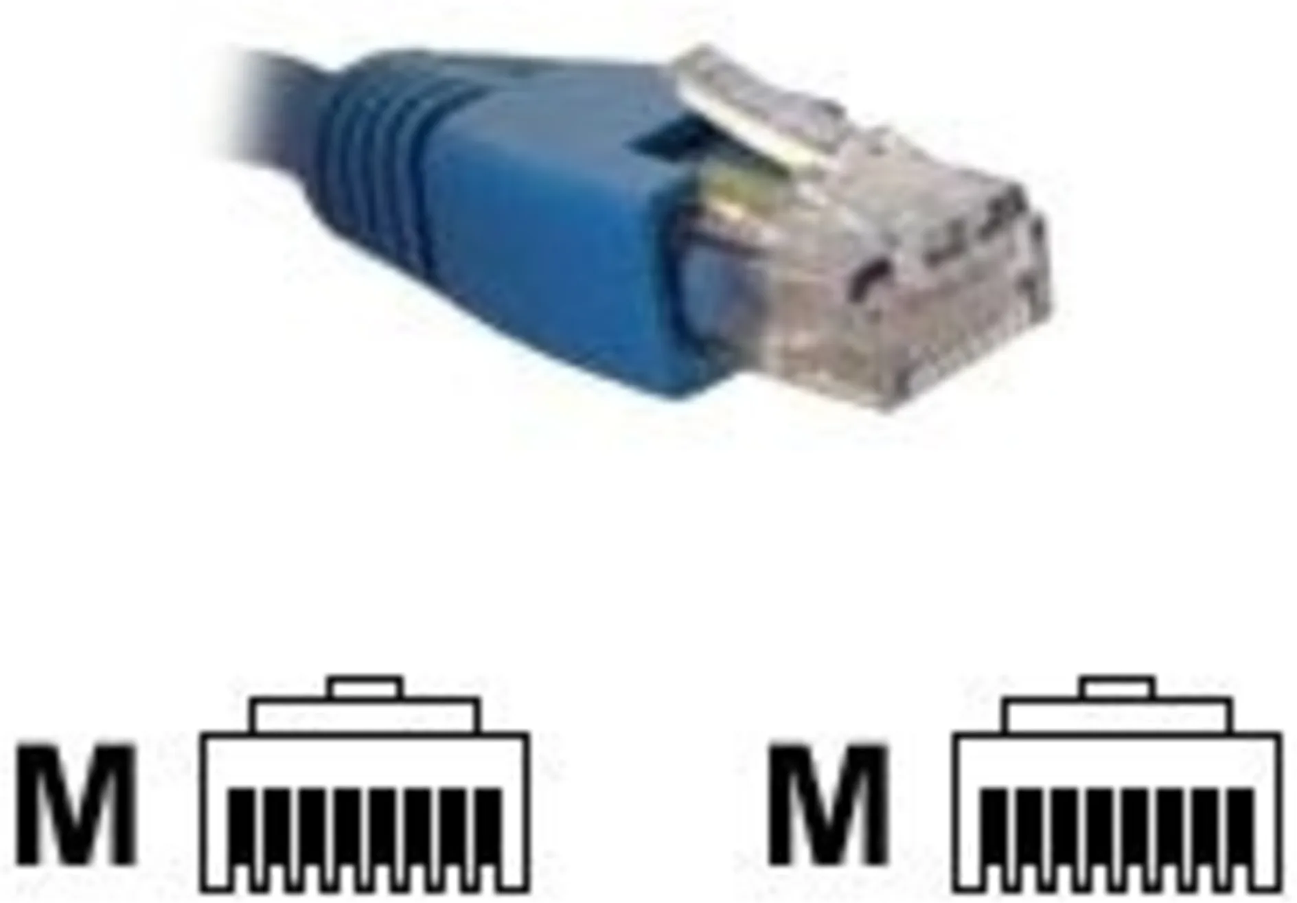 Imagen 1 de Cable de Red Nexxt Cat6 UTP RJ-45 M/M Trenzado 2mts AZUL