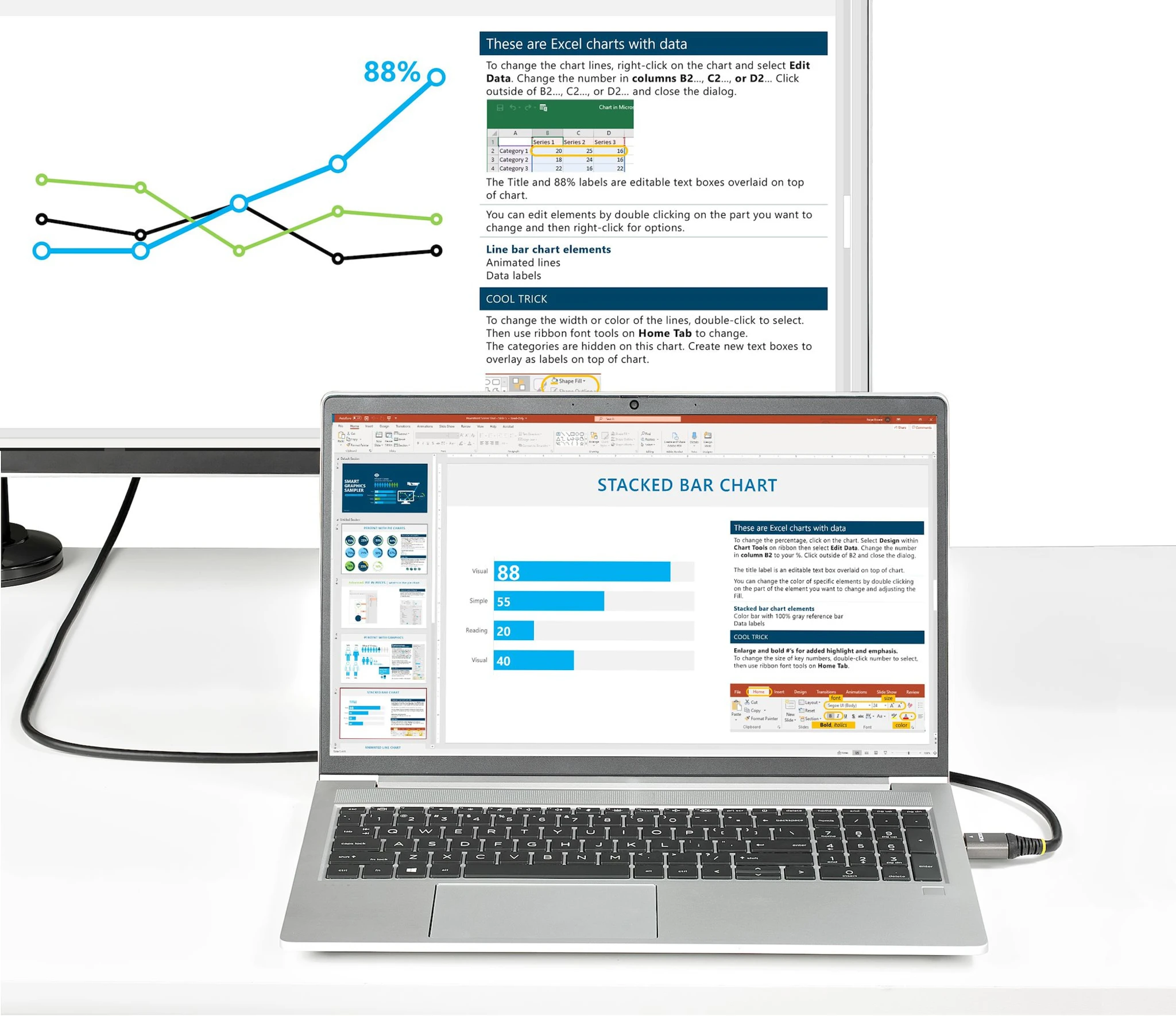 Imagen 4 de Cable HDMI v2.0 M/M 4K 60Hz con Ethernet Certificado 2mts 6ft - StarTech