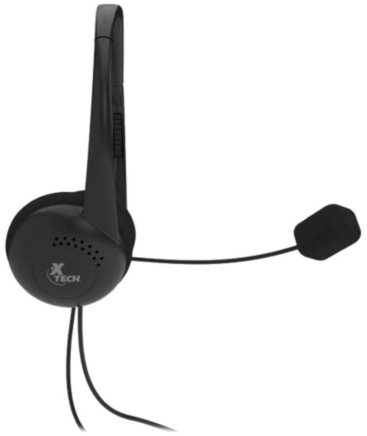 Imagen 4 de Cintillo para videoconferencias Xtech XTH-230 c/mic Cable 1.5m Jack 3.5mm Negro