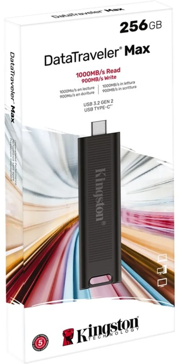 Imagen 7 de Pendrive 256GB Kingston Kingston DataTraveler Max USB-C Lec 1000MB/s Esc 900MB/s