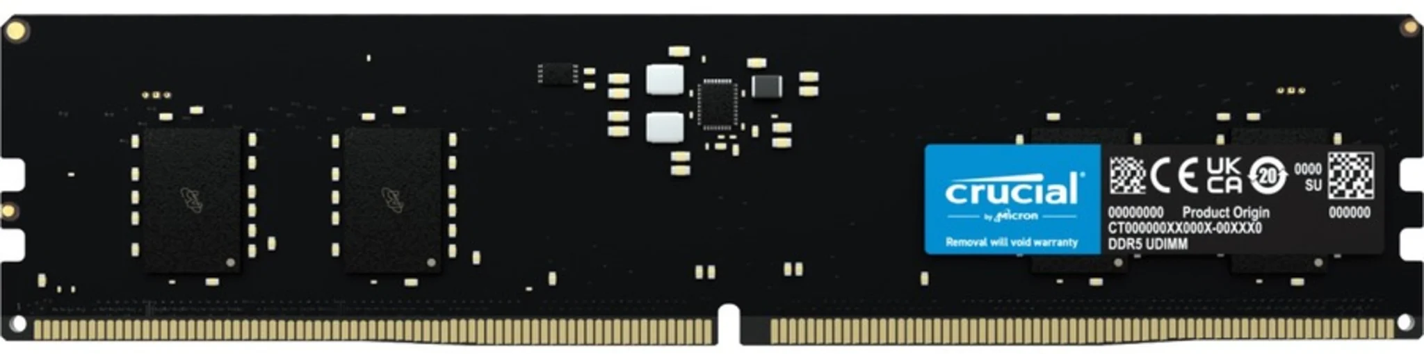 Imagen 0 de Memoria RAM 8GB DDR5 4800MHz DIMM CL40 Non-ECC 1.1V 288p - Crucial