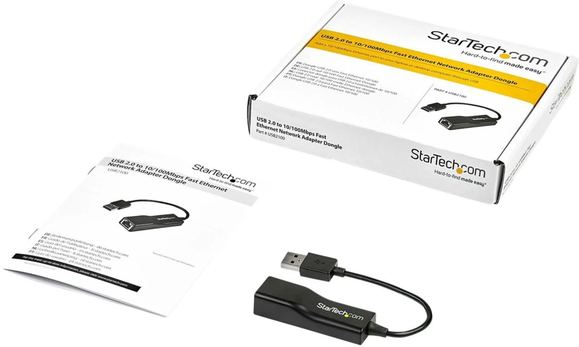 Imagen 2 de Adaptador USB 2.0 a Red Ethernet RJ-45 10/100 Mbps - StarTech