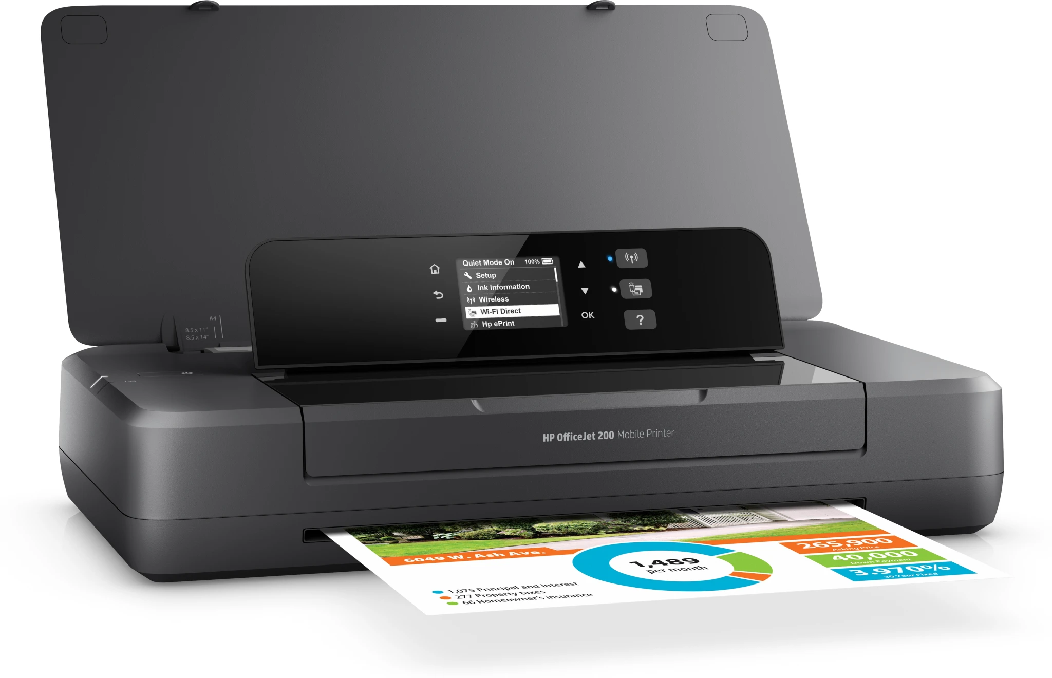 Imagen 5 de Impresora Portátil HP OfficeJet 200 Chorro de Tinta 17 ppm USB 2.0 WIFI A4/Legal