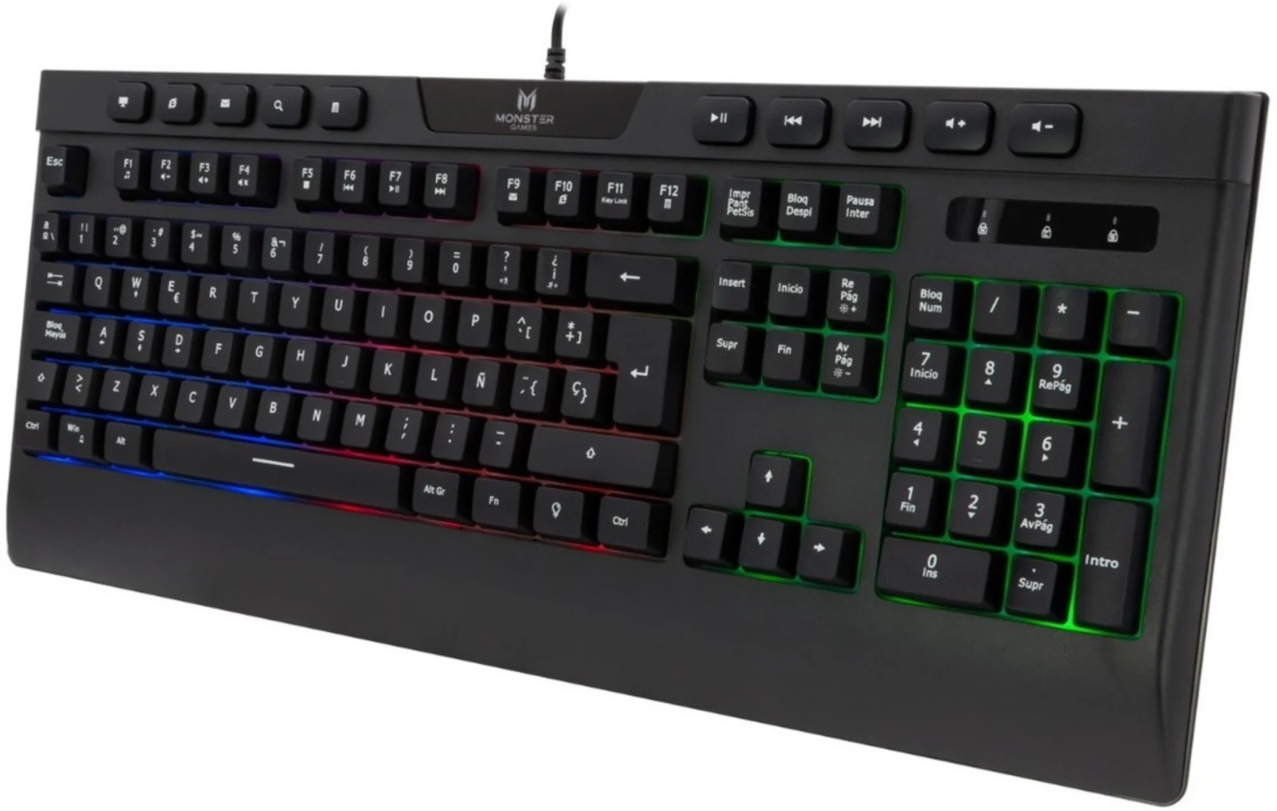 Imagen 2 de T1027 KEYBOARD GAMER MONSTER INCEPTION