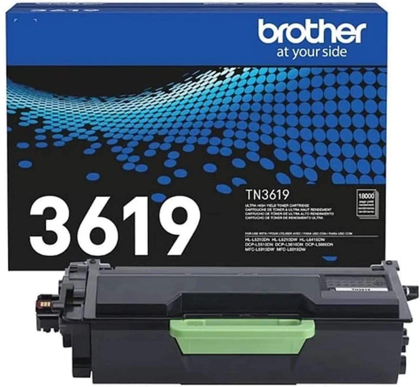 Imagen 0 de Toner Brother TN3619 Negro para HLL6415DW MFCL6915DW, 18.000 Páginas