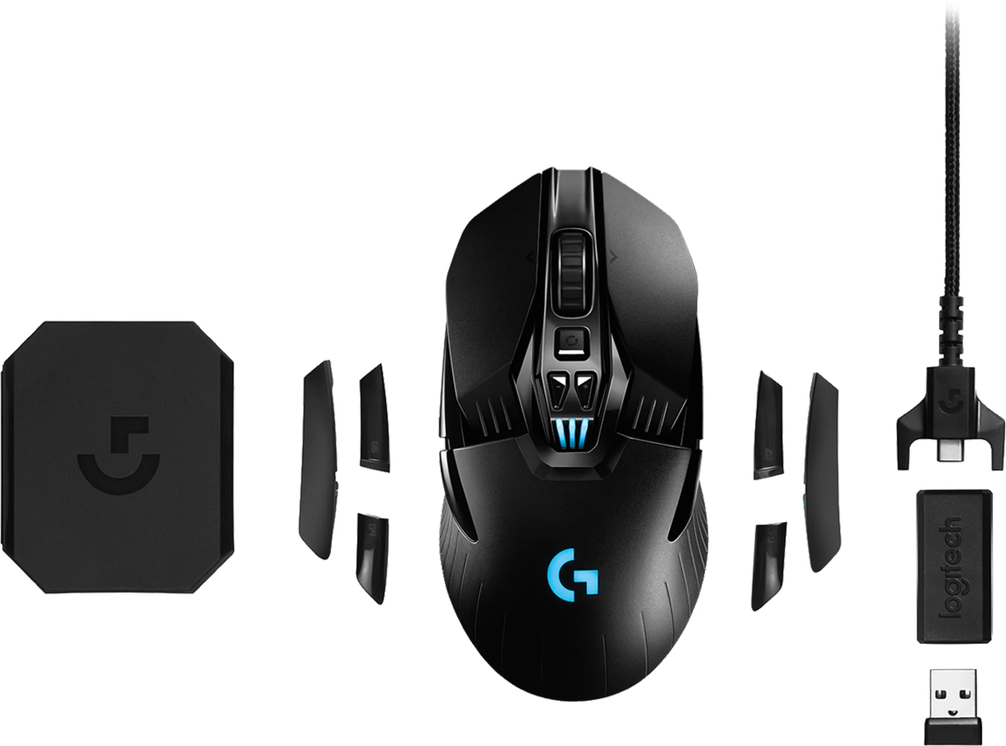 Imagen 5 de Logitech mouse gaming G903 inalambrico lightspeed black-blue